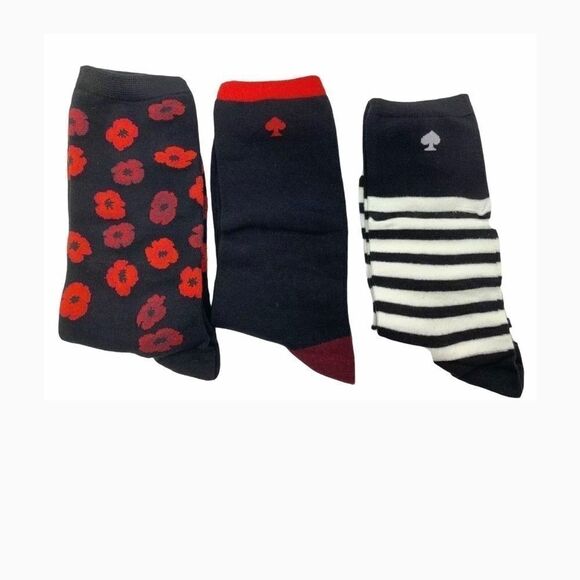 Kate Spade 3 Pack Crew Socks - Picture 1 of 2